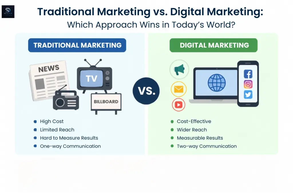 Traditional Marketing vs. Digital Marketing Which Approach Wins in Today's World